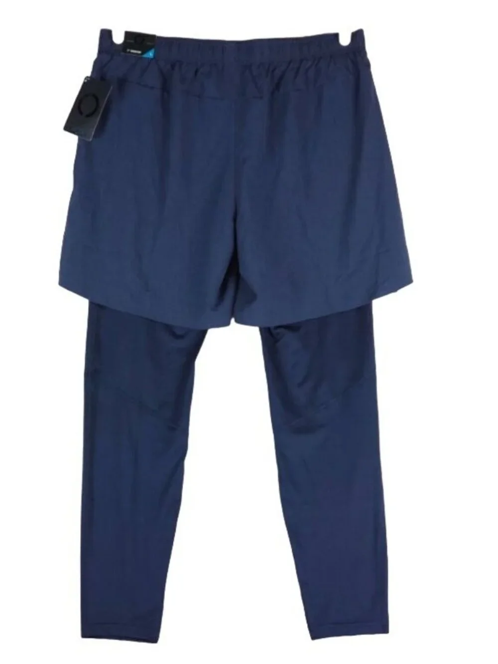 Skora Men's Run Real 2-In-1 Running Shorts and Pants Indigo Ink Chambray Size XL